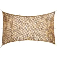 vidaXL Camouflagenet met opbergzak 600x414 cm zandkleurig