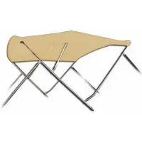Sunmaster Biminitop | RVS 3-boogs | Breedte 137 <> 152 cm - Hoogte 117 cm