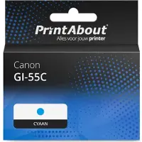 PrintAbout Inktcartridge GI-55C Cyaan geschikt voor Canon