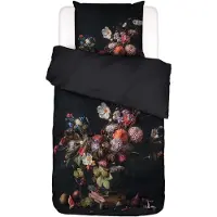 Essenza Dekbedovertrek Bouquet Anthracite Satijn-140 x 200 / 220 cm | 1-Persoons