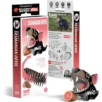 Eugy 3D Puzzel - Tazmanian Devil - Wilde Dieren - Duurzaam - Verzamel Ze Allemaal - 6 Jaar