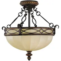Elstead Lighting LED Plafondlamp Drawing Room | 2X E27 Max 60W | Dimbaar | Walnut