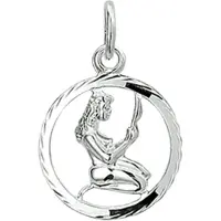Trendjuwelier huiscollectie Bedel Sterrenbeeld Maagd Gediamanteerd Zilver