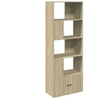 vidaXL Boekenkast 100x36x189 cm bewerkt hout sonoma eikenkleurig