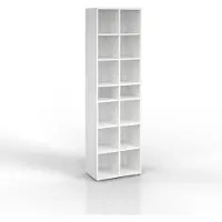 Vicco Paris Schoenenkast – 54.2 x 183.3 cm 14 vakken Wit