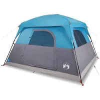 vidaXL Tent 4-persoons waterdicht blauw