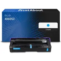 PrintAbout Huismerk Ricoh 406053 (406097) Toner Cyaan