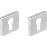 Intersteel Rozet vierkant met profielcilindergat 53x8mm - RVS