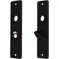 Ami kortschild WC55/8 aluminium zwart