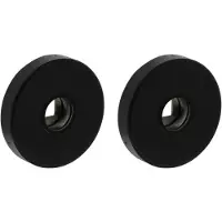 Intersteel Rozet verdekt geveerd met nokken 53x10mm massief RVS/zwart