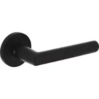 Intersteel Strakke Deurklink Hoek 90 Rond Aluminium Zwart