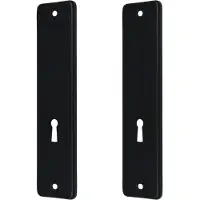 Ami Kortschild kastslot 180x41 zonder krukgat - alu/zwart
