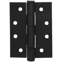 Online Deurbeslagshop Kogellagerscharnier 102x76x3 mm rechte hoek zwart