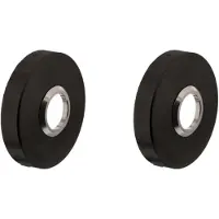 Intersteel Rozet verdekt met metaal 53x10mm - RVS/mat zwart