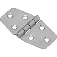 Dulimex DX Klepscharnier rvs gepolijst vaste pen 40x70 mm
