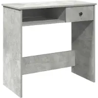 vidaXL Bureau 80x40x75 cm bewerkt hout betongrijs