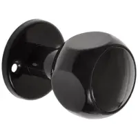 Online Deurbeslagshop Vaste knop 53 mm zwart