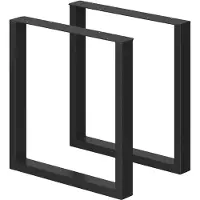 Vicco Tafelpoten – 70 x 72 cm Vierkant Zwart