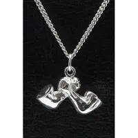MOOYE ® - Collectie Zilveren Arm drukken ketting hanger