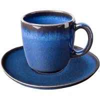 Like. by Villeroy & Boch Kaffeetasse mit Untertasse Lave 190 ml