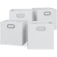Vicco Opbergbox – 30 x 30 cm Set van 4 Wit