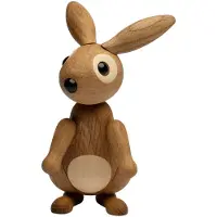 Spring Copenhagen Bonnie konijn decoratie 12,5 cm Eik