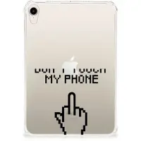 B2Ctelecom Apple iPad mini 6 (2021) Print Case Finger Don't Touch My Phone