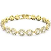 Swarovski Armband 'Una' goud / transparant