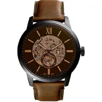 Fossil Analoog horloge 'Townsman' sand / donkerbeige / bruin / zwart