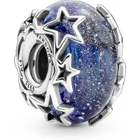 Pandora Dames Pendentief - - 790015C00 - 925/1000 Zilver - Blauw Glas - Elegant
