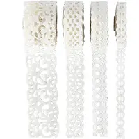 Packlinq Paper Lace Borders, B: 8-23 mm, wit, 4x2 m/ 1 doos