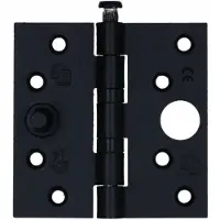 S2 veiligheids nylonlagerscharnier rechte hoeken 89x89 zwart SKG3