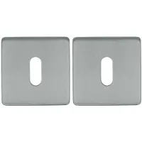 Online Deurbeslagshop 2 Sleutelplaatjes vierkant 53x53x8 rvs