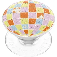 PopSockets , PopGrip Universele Zelfklevende Retro Disco Patroon met Stand Functie, Meerkleurig