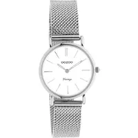 Oozoo Timepieces Horloge Zilver/Wit | C20230