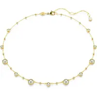 Swarovski Ketting goud / transparant