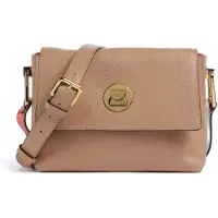 Coccinelle Leren Schoudertas Liya Crossbody Bag Skin / Gazpacho Lichtbruin