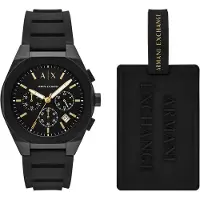 Giorgio Armani Analoog horloge goud / zwart / wit