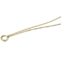 The Jewelry Collection Collier Rondje Diamant 1,0 Mm 41 - 43 - 45 Cm 0.01ct G Si