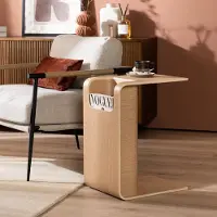 Livin24 Scandinavische bijzettafel/salontafel Isla 60x35x45 naturel eiken