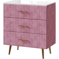 Vicco Velia Ladekast – 70 x 78.5 cm met 3 laden Roze