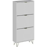 Vicco Helge Schoenenkast – 60 x 128.5 cm 3 compartimenten Wit