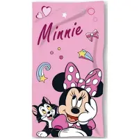 Disney Strandlaken Minnie Mouse met Figaro - katoen - handdoek 70x140 cm