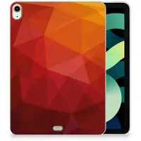 B2Ctelecom Back Cover voor iPad Air (2020/2022) 10.9 inch Polygon Red