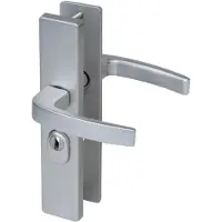 Nemef veiligheidsbeslag PC55 langschild kruk/kruk 3417-II met kerntrek beveiliging SKG3 aluminium F1