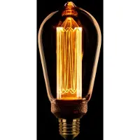 Expo ETH Edison ST64 kooldraad LED 4w E27 240v 1800k 3 stappen dimbaar amber/goud 200L + M.