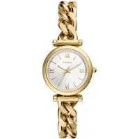 Fossil Analoog horloge 'CARLIE' goud / wit