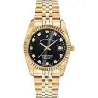 Jacques du Manoir Analoog horloge goud / zwart