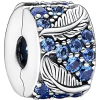 Pandora Moments Ronde veer en pavé clipbedel - Zilver