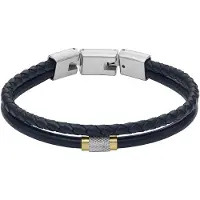 Fossil Armband blauw / zilver